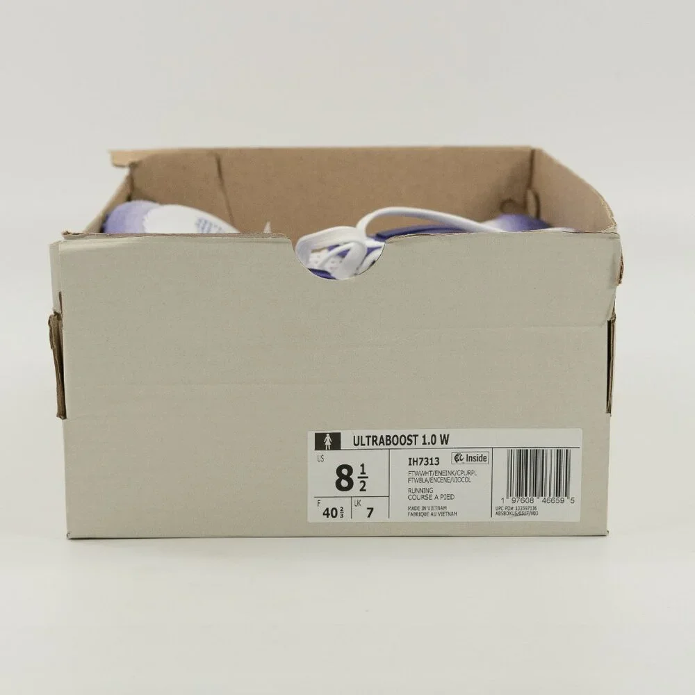Adidas Women's UltraBoost 1.0 White Collegiate Purple IH7313 Running size 6 - 10